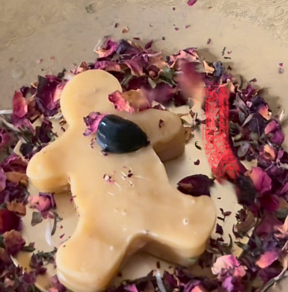 Beeswax poppet dolls
