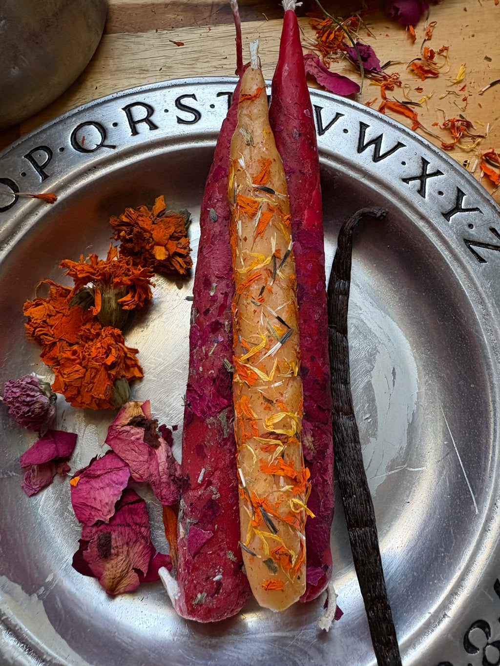 Autumn Leaves Roll candle set